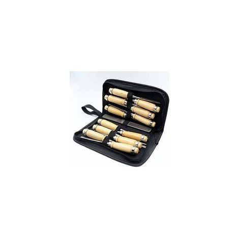 MINKUROW Set Di Scalpelli Per Intaglio Del Legno Da 14 Pezzi - Set Di Scalpelli Per Legno Professionali 14 Strumenti Per La Lavorazione Del Legno Affilati Con Custodia Per Il Trasporto - Kit Coltelli  (1/5)