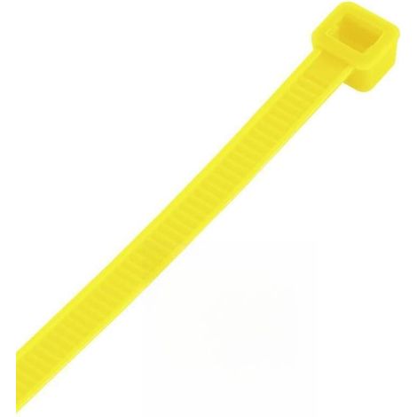 Lot de 20 serre-câbles en nylon, taille 7,2 x 350 mm, jaune, pour le maintien et l'organisation des câbles de manière efficace et ordonnée (1/4)