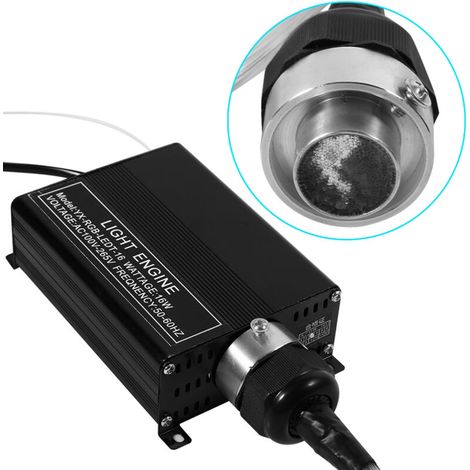 Kit di decorazione per soffitto a fibra ottica LED RGBW da 16W Eosnow, con motore luminoso, cavi, telecomando e spina europea. (1/3)