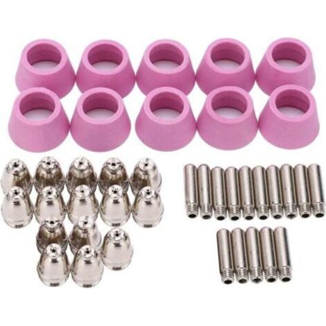 Kit de consommables pour torche de découpe Plasma, pointe de Contact d'électrode, buse en céramique pour AG60/SG5540 pièces (1/3)