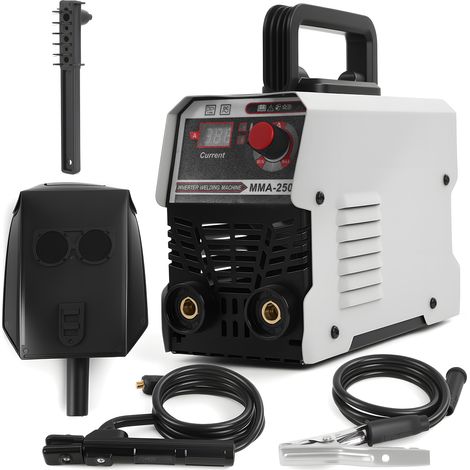 FIANAO – Soudeuse MMA-250 portable 220 V, onduleur IGBT – départ à chaud, force d'arc, anti-collage – électrodes 1,6-3,2 mm – 23 × 10 × 16 cm - blanc (1/5)