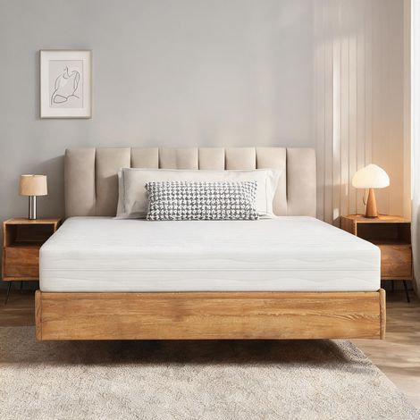 Matelas coloris blanc en sponge 98 x 28 x 28 cm (1/5)