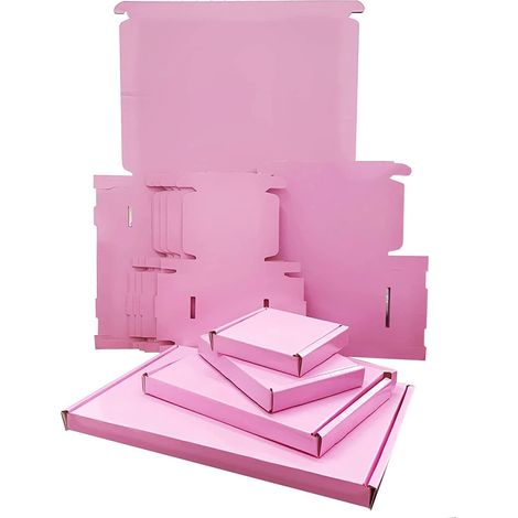 5 x PINK Mini Die Cut Box