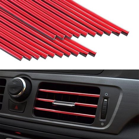 Paquete de 20 tiras decorativas para aires acondicionados de coche，Tiras decorativas para rejillas de ventilación (para instalar uno mismo) (1/5)