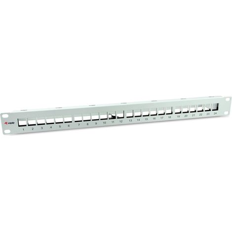 Equip Patchpanel 24x Cat6A 19` FTP 1HE Keystone Montage ws