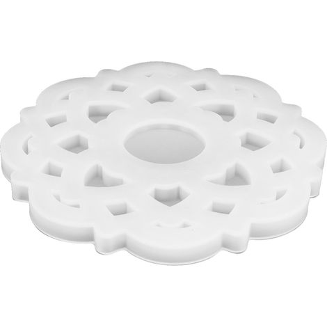 DIY Kristall-Epoxidharzform, innovative Silikon-Kerzenhalterform in Spiegelform für Bäckereien, Lotus Mold 60‑734 (1/5)