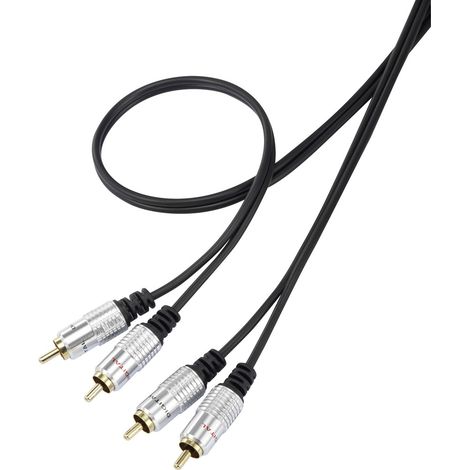 SpeaKa Professional SP-7870144 Cinch Audio Anschlusskabel [2x Cinch-Stecker - 2x Cinch-Stecker] 1.00