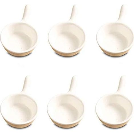 Ensemble de 6 mini-bols en céramique pour sauces, ketchup, condiments et sauces soja.