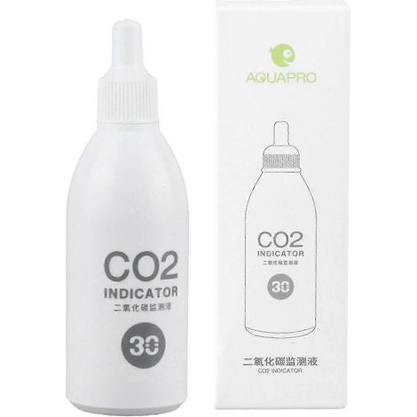 Solution indicatrice de dioxyde de carbone pour aquarium, kit de test de surveillance à long terme pour liquides d'aquarium, 30 ml, qualité. (1/5)