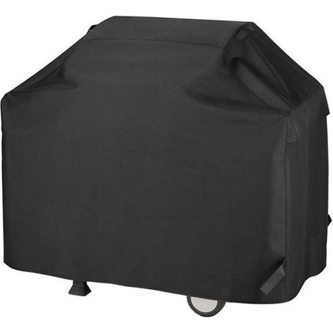 Housse pour Barbecue Anti-poussière Et Anti-UV avec Sangles Auto-adhésives Et Sac De Rangement (145 x 61x 117 cm) (1/4)