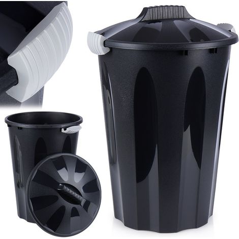 Cestino per rifiuti in plastica con clip per ufficio, bagno, cucina, 40 litri (1/5)