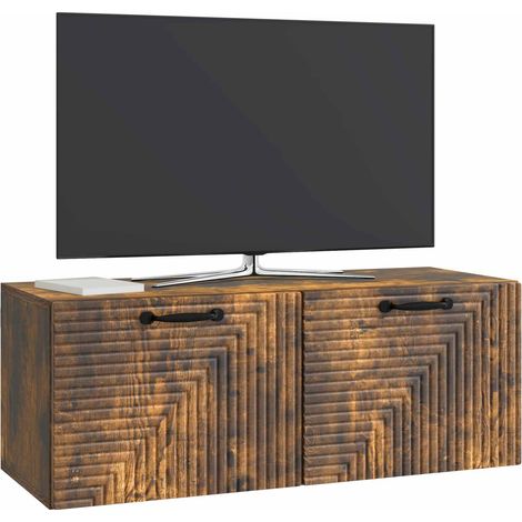Maison Exclusive - Wandmontierter TV-Schrank Geräucherte Eiche 78