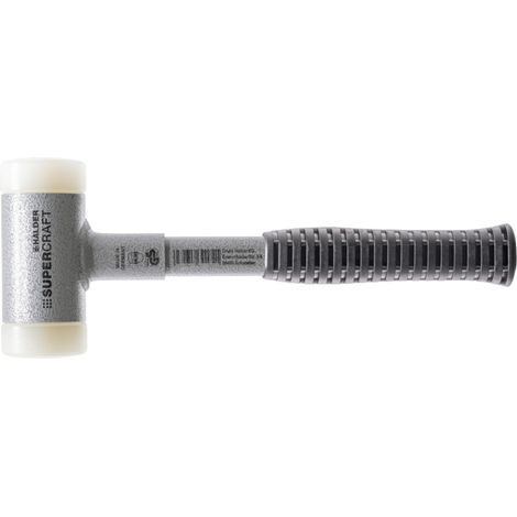 Erwin Halder Kg – Marteau à métal 690 g – Manche ergonomique en tube d'acier incassable – Inserts en polyamide pour frappe silencieuse – Longueur 300 mm