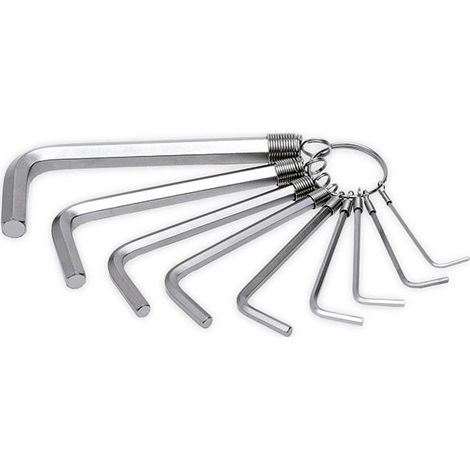 Ensemble de chevilles à anneau hexagonal 9pcs 1.5-10 600-029