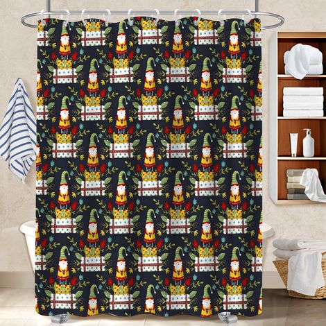 Rideau de douche tissu polyester 180x180 artistique cache baignoire pour nouvelle déco pour la rentrée (1/5)