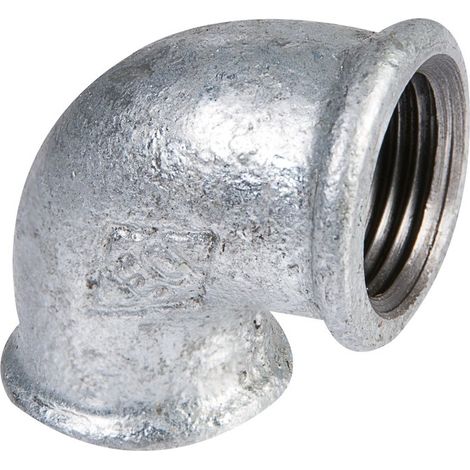 Raccord fonte galva coudé réduit 90° à visser - F 3/4' à visser - F 1/2' - N° 90R