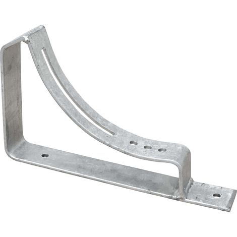 DAPRONA Support de grille universel pour marchepied et grille de roulement, adapté aux toits en tôle, marchepied pour ramoneur - argent, 28cm