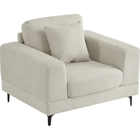 Poltrona in Tessuto testurizzato Beige - JAMOLO (1/5)