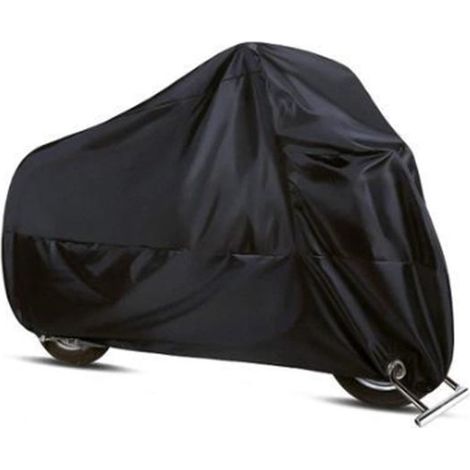 Housse de moto imperméable - Housse de moto Plein air - Housses de moto imperméables - Housse de moto - Plein air et intérieur - Moto universelle - Tissu Oxford 210D - XL (245 x 105 x 125 cm) - Noir (1/3)