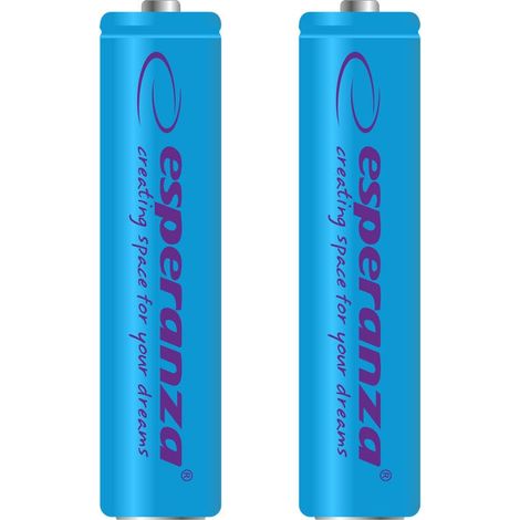Batterie ricaricabili esperanza ni mh aaa 1000mah 2pz