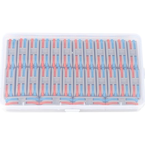 28 Pcs 11 28 AWG PCT-2-2 Connecteur de fil de couleur Borne rapide pour fournitures électriques industrielles,DUBUNS (1/5)