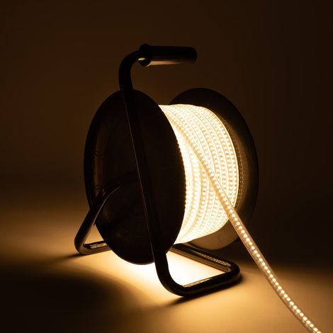 Striscia LED 220V Bobina 25m 10W/m 1000lm/m IP65 per Lavori ed Eventi 4000K Bianco Naturale 25 m (1/4)