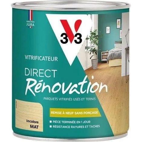 V33 Vetrificante Ristrutturazione Trasparente Opaco per Parquet