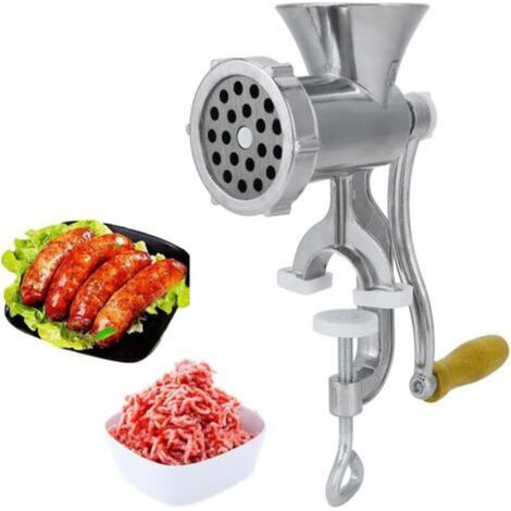 Meat Grinder-Household Aluminum Alloy Manual Meat Grinder Pepper Spice Grinder for Kitchen Tool (1/5)