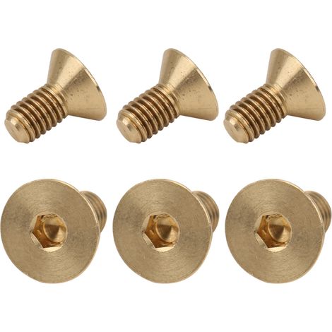 Vis à tête fraisée M3 en cuivre pur, longueur 6mm, pour assemblage industriel