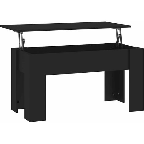 Maison Exclusive - Tavolino da Salotto Nero 101x49x52 cm in Legno Multistrato (1/5)