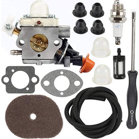 Carburatore completo per Stihl FS40 FS50 HT56 KM56 FS56 FS70 - Con filtro aria e filtro olio (1/5)