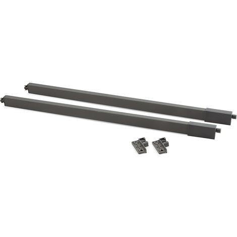 Jeu de réhausses pour coulisse vertex concept Gris anthracite 500mm - EMUCA - 3110535 (1/5)