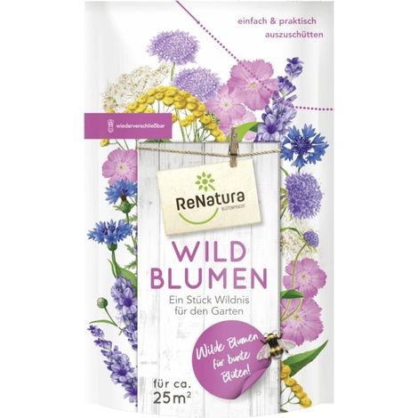 ReNatura Wildblumen 0,275 kg Blumensamen Blühnmischung Wildblumenmischung