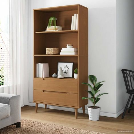 vidaXL Libreria MOLDE 85 x 35 x 170,5 cm Legno Massello di Pino (1/5)