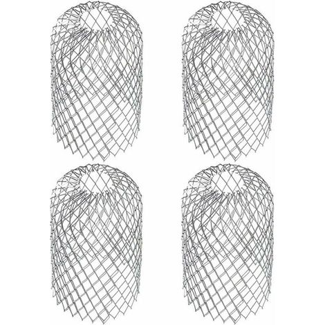 4 Stück Dachrinnenfilter, Dachrinnenfilter, Dachrinnensieb, Laubstopper, Laubschutz, Dachrinnenabdeckung, Edelstahl, 6,69 x 3,15 Zoll FLITI (1/4)