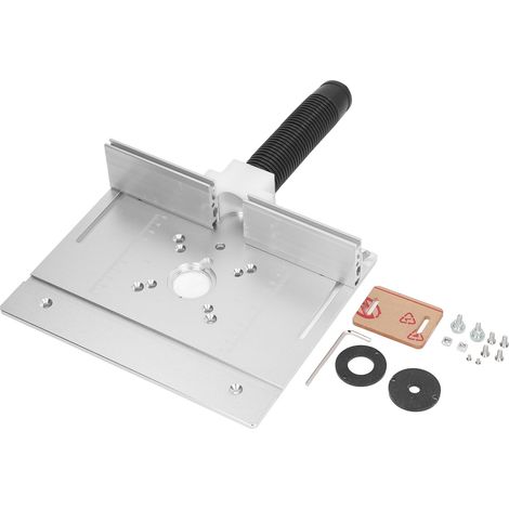 Fräslift-Set aus Aluminiumlegierung, 180° drehbare Einsatzplatte für Werkbank, multifunktional einsetzbar in der Holzbearbeitung. (1/5)