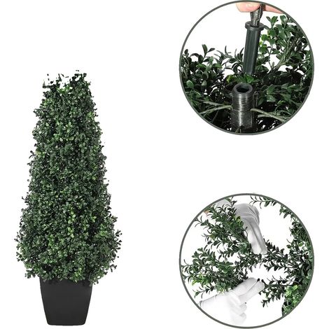 Árboles topiarios, resistentes a los rayos UV, de bajo mantenimiento, 91 cm (36 pulgadas) (1/2)