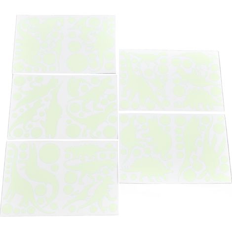 Lot de 5 stickers muraux lumineux à motif dinosaure, décoratifs pour chambre d'enfant ou décoration de plafond. (1/5)