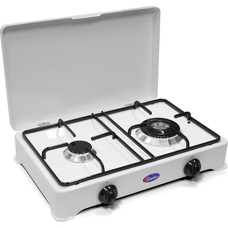 CF Parker 2002CGP-C réchaud à gaz blanc camping extérieur