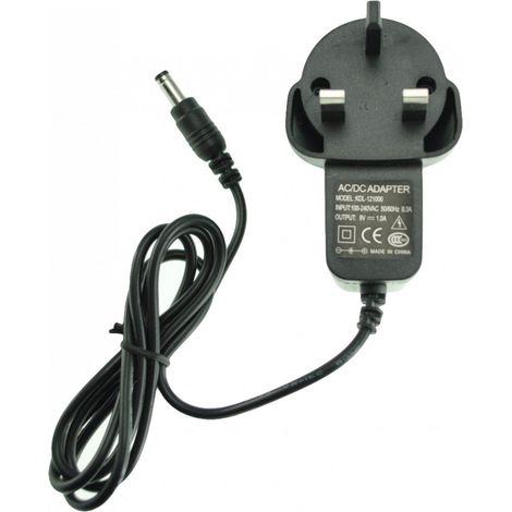 Enchufe UK Adaptador corriente 9VDC 1000mah 5,5mm para Arduino Uno, Mega y Leonardo (1/2)