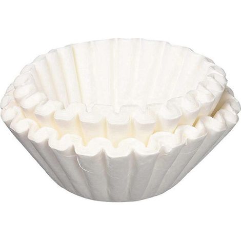 500 einzelne weiße Kaffeefilter für Kaffeemaschinen (8/12 Tassen). (1/5)