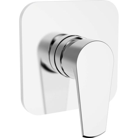 Mezclador de ducha exterior empotrado 1 vía - Teorema  Velvet - Con parte interna incasso - Accessorio: Standard