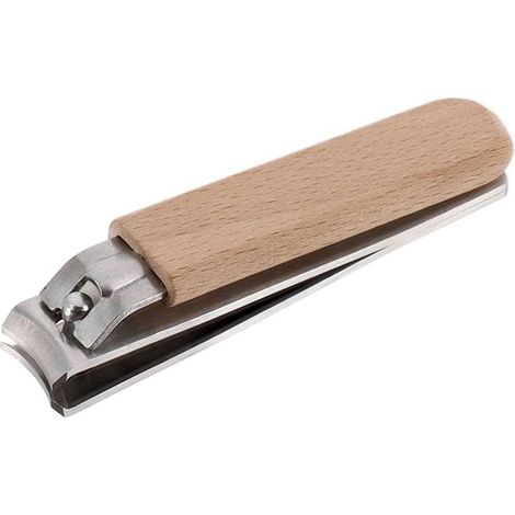 Coupe ongle bois/acier inoxydable - naturel - Tendance