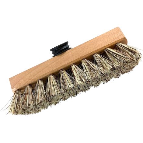 1 Brosse en chiendent, conçue pour un nettoyage Efficace et Polyvalent - Pour balai lave pont - Brosse de 22 cm