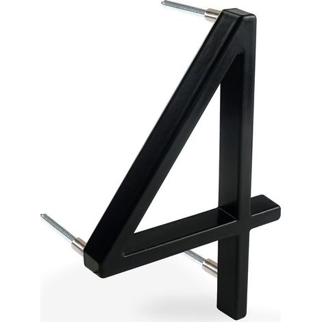5 Pouce (12cm) NuméRo De Maison Flottant: Chiffres De Porte Modernes Signalisation Pour Le Bureau De Poste De Rue (Noir AméLioré, 4) (1/5)