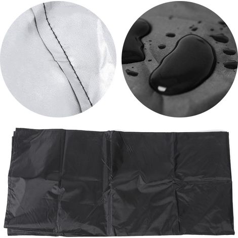 Pare-soleil magnétique avant auto 210x120cm noir, protection pare-brise contre neige, glace et gel, écran anti-givre, housse voiture avec aimants (1/5)