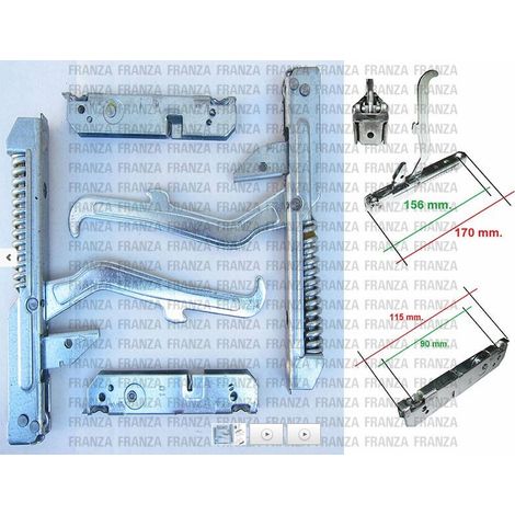KIT 2PZ CERNIERA MOLLA PORTA FORNO CUCINA NARDI FRATELLI ONOFRI