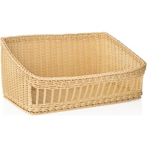 Panier incliné 60 x 40 cm H 27/16 cm beige polypropylène WEAVER PRO - Was Germany (1/2)