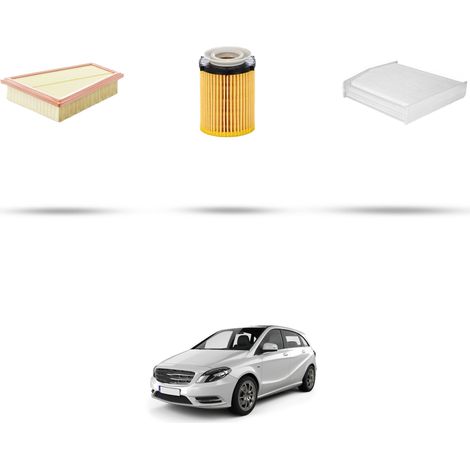 Kit tagliando 3 filtri compatibile con Mercedes Classe B (W246+W242) B200 BlueEfficency 115kw Dal 2011 (1/5)