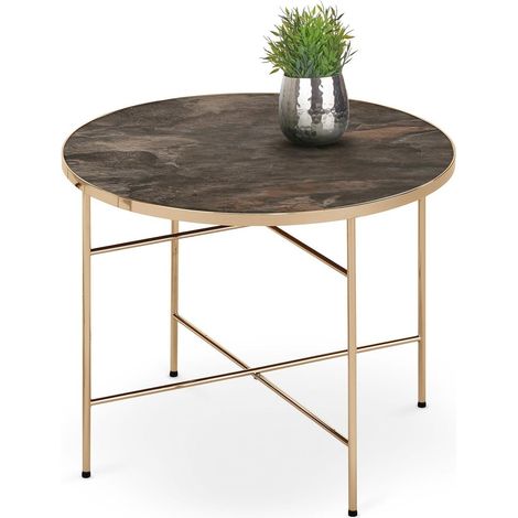 Mesa de centro Houston 359 , 45x0x0cm, Diámetro: 60, Vidrio templado, Redonda